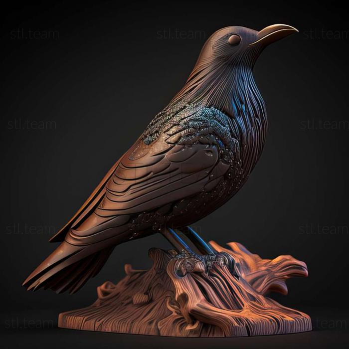 3D model starling (STL)